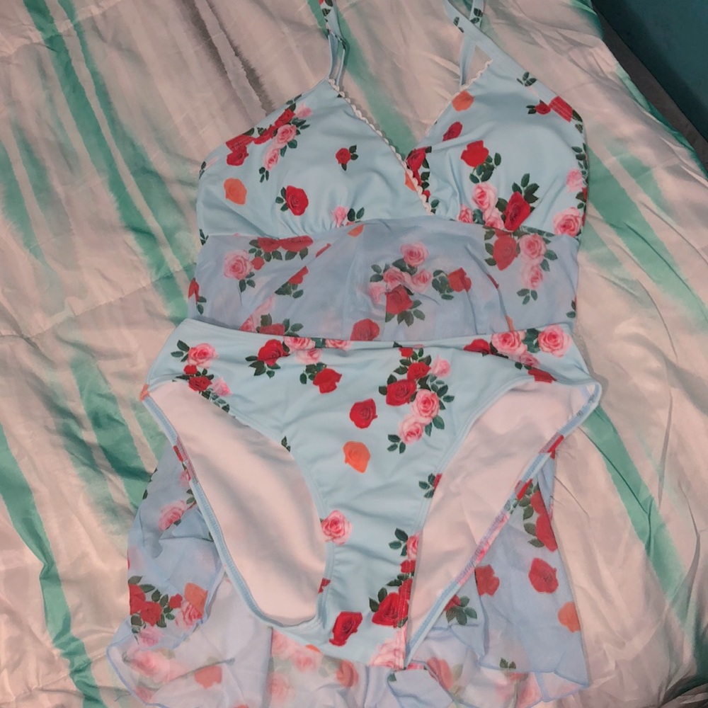 SHEIN 1XL two piece tankini